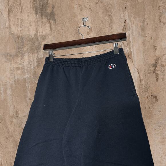 Black Champion Sweatpants Embroidered Logo Relaxed Fit Youth Large - Picture 1 of 5